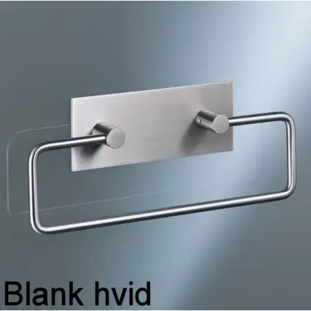 Vola T15 - 18 håndklædeholder med bagplade - blank hvid