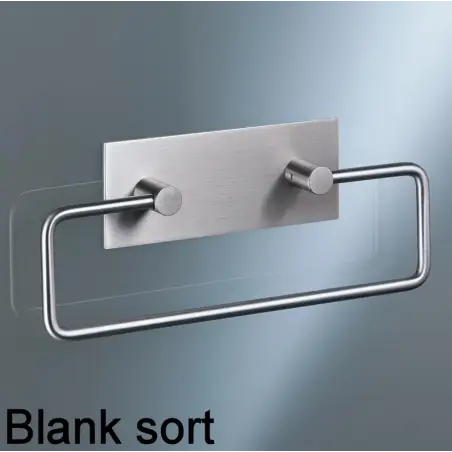 Vola T15 - 17 håndklædeholder med bagplade - blank sort