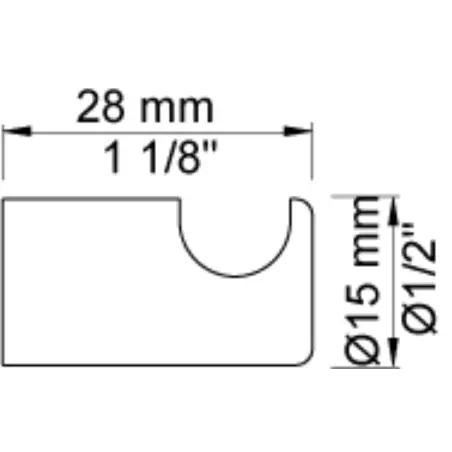 Vola T17 - 27 håndklæde kroge 28mm (4 stk.) - mat sort