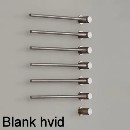 Vola T39EL/11 - 18 håndklæderadiator med 11 tværstænger- blank hvid