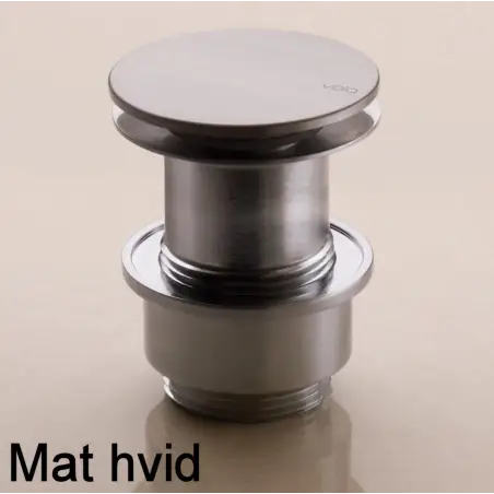 Vola A63-28 bundventil uden overløb i mat hvid