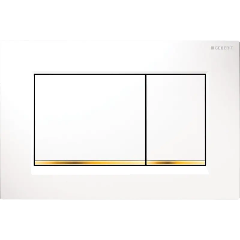 Geberit Sigma 30 betjeningsplade - Hvid/guld