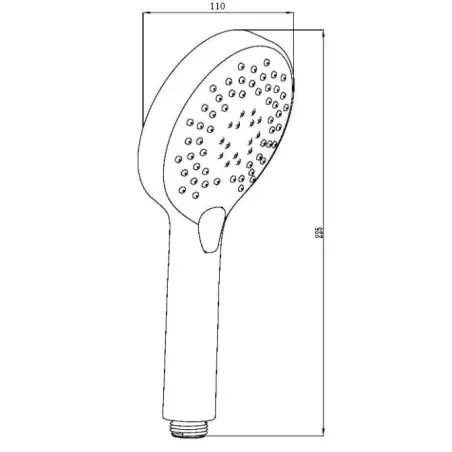Image Round+ håndbruser, 3-jet funktion - krom