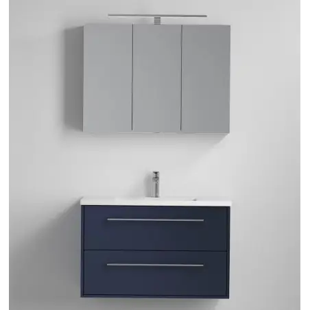 Nordfeld Colored spejlskab, 90 x 65 cm, mat blå