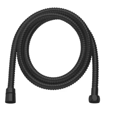 Damixa Silhouet metal bruseslange, 1500 mm - Mat sort