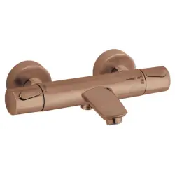 Damixa Silhouet termostatarmatur til kar-/brus - Børstet kobber