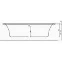 Danline Copenhagen rektangulært badekar - 190 x 90 cm