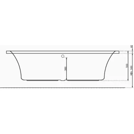 Danline Copenhagen rektangulært badekar - 190 x 90 cm