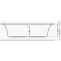 Danline Copenhagen rektangulært badekar - 200 x 90 cm