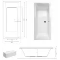 Danline Copenhagen spabad, platin-pakke - 180 x 80 cm