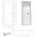 Danline Copenhagen spabad, platin-pakke - 200 x 90 cm