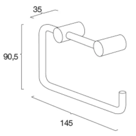 Pressalit Choice toiletrulleholder i mat hvid