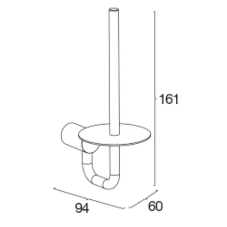 Pressalit Choice reserverulleholder i mat sort