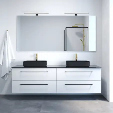 Ljørdal fristående bordvask i mat sort - 52 x 34 cm