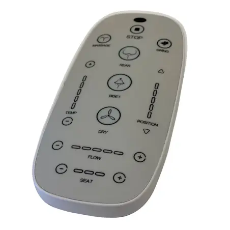 Væghængt duschtoilet inkl. soft-close toiletsæde, uden skyllekant