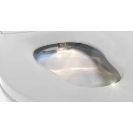 Væghængt duschtoilet inkl. soft-close toiletsæde, uden skyllekant