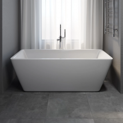Marstal fritstående badekar, højglans hvid - 170 x 75 cm
