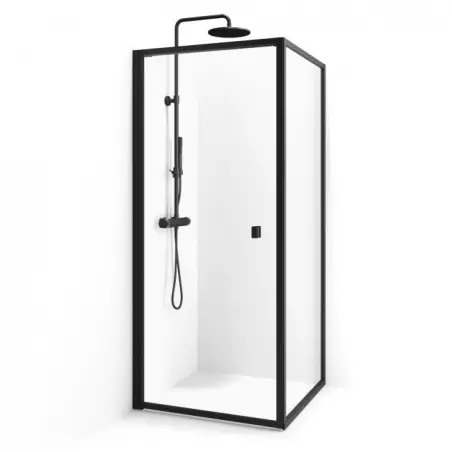 Cassøe New York hjørneløsning væg/dør 125,5 x 88,5 cm, med sort ramme