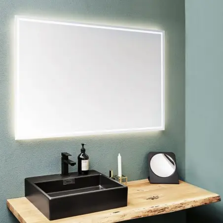 Cassøe Luca spejl med front og baggrundslys - 60 x 80 cm