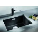 Blanco Subline 500-U, 53 x 46 cm, køkkenvask i SILGRANIT - Sort