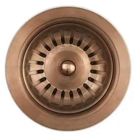 Lavabo universal afløbssæt med overløb, PVD kobber