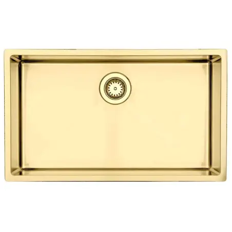 Lavabo Kubus 700 køkkenvask, 74X44cm, PVD messing