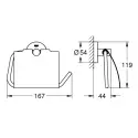 GROHE Essentials toiletrulleholder med låg - krom