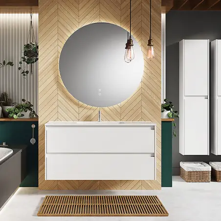 Alterna Luxor LED spejl, Ø60 cm med Anti Dug og Finger Touch