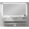 Nordic Bad Mona 1 firkantet LED-spejl, 180 x 80 cm