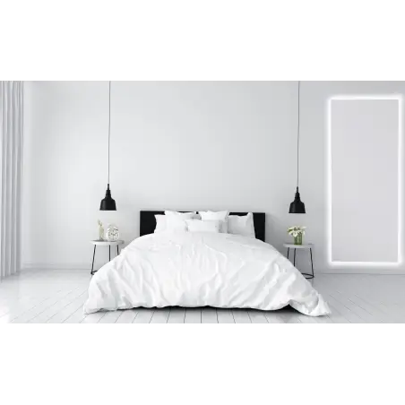 Nordic Bad Sus 1 retangulært LED-spejl, 160 x 60 cm