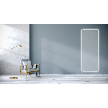 Nordic Bad Sus 1 retangulært LED-spejl, 160 x 60 cm