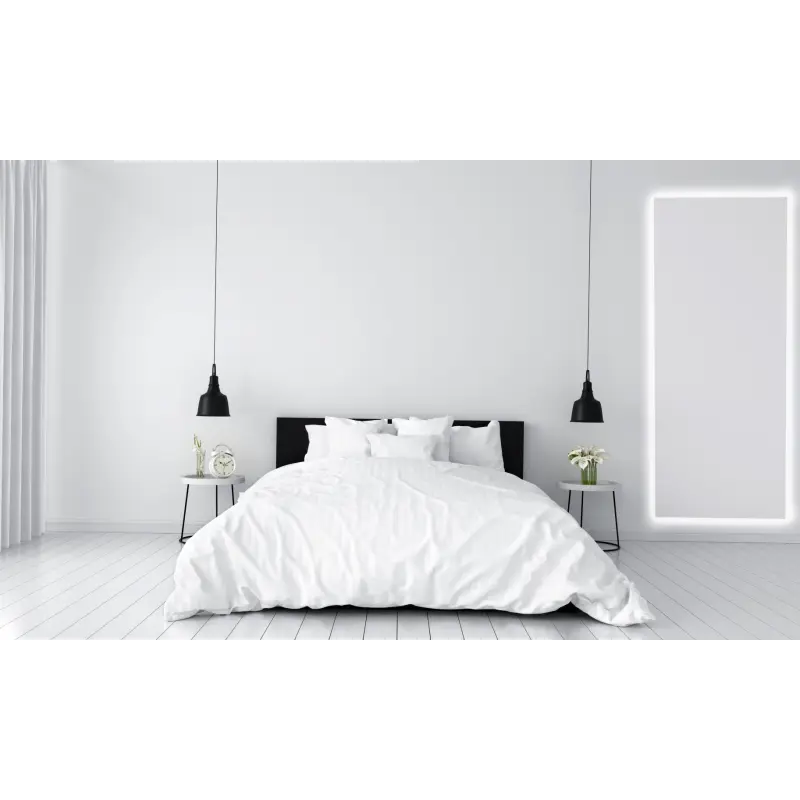 Nordic Bad Sus 1 retangulært LED-spejl, 160 x 50 cm