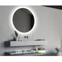 Nordic Bad Sandra 2 rundt LED-spejl, m/touch knap, Ø110 cm