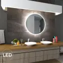 Nordic Bad Sandra 2 rundt LED-spejl, m/touch knap, Ø110 cm