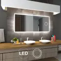 Nordic Bad Mie 3 firkantet LED-spejl, m/kosmetikspejl, 90 x 80 cm