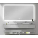 Nordic Bad Mie 4 firkantet LED-spejl, m/antidug, 100 x 80 cm