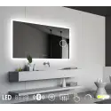 Nordic Bad Mie 7 LED-spejl, m/antidug, kosmetik og højtaler, 120 x 80 cm