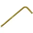 Afgangsrør ø32mm i poleret messing - 220 x 680 mm