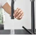 Hansgrohe Talis M54, 1-grebs køkkenarmatur 210, C-tud m/udtræk, 2jet - Mat sort