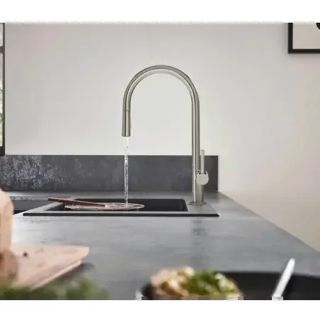 Hansgrohe Talis M54, 1-grebs køkkenarmatur 210, C-tud m/udtræk, 2jet - Krom