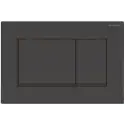 Geberit Sigma 20, kantet betjeningsplade - Blank sort/Mat sort