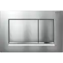 Geberit Sigma 20, kantet betjeningsplade - Matkrom/krom - Easy-clean