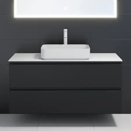 Ljørdal fristående bordvask i mat hvid - 52 x 34 cm