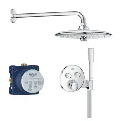 Grohe Grohtherm SmartControl sampak med Brusesæt med hovedbruser - krom