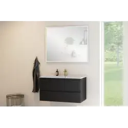 Nortiq Miami møbelpakke i mat sort, 2 skuffer m/softclose - 90 cm