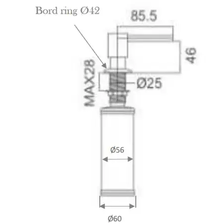 Cassøe sæbedispenser - Mat sort
