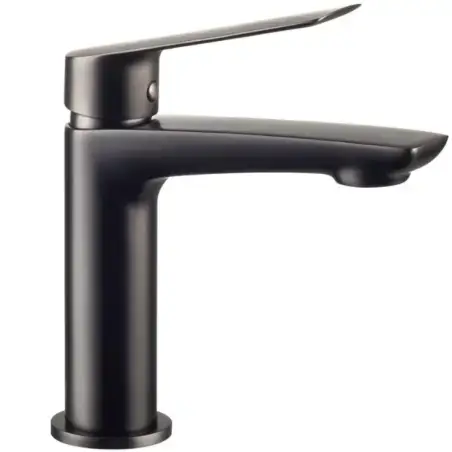 Cassøe Sleek håndvaskarmatur med bundventil - Gun metal