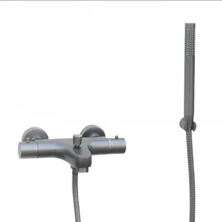 Cassøe komplet kararmatur m/håndbruser - Gun metal