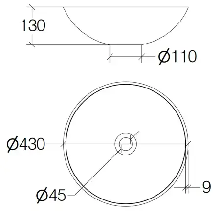 Cassøe Acquaio bowlevask - Mat grå
