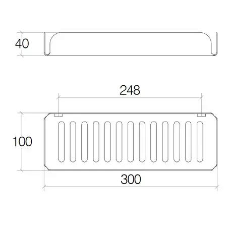 Tapwell Hjørnekurv i messing.